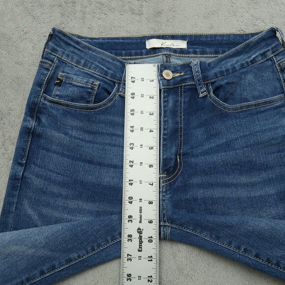 KanCan Jeans Junior's Size 9/28 Blue Mid-Rise Skinny Denim 29" Inseam Stretch - Picture 8 of 16